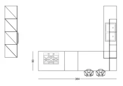 Cucina Prima cucine Zoe grafite e silvermine OFFERTA OUTLET sconto 50%