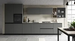 CUCINA Primacucine lineare Zoe grafite e zoe grafite e silvermine SCONTATA