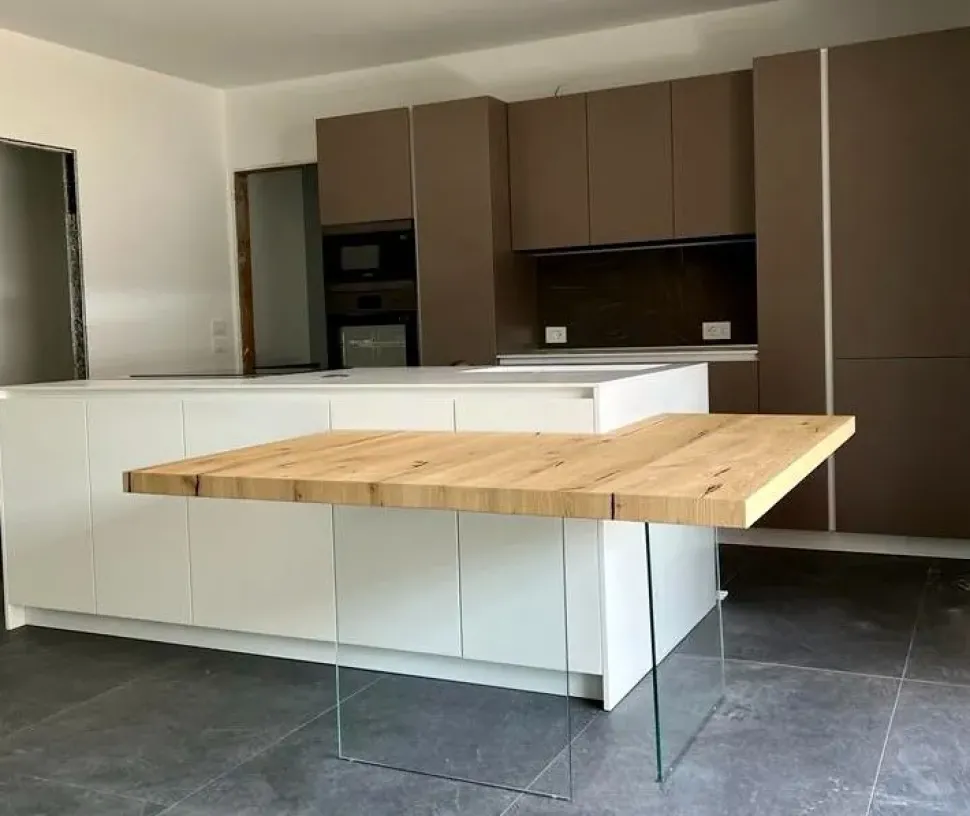 Cucina Primopiano cucine design ad isola tortora in laccato opaco Ingrosso cucine moderne icm48