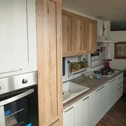 Cucina provenzale lineare Cucina shabby white  Nuovi mondi collection a prezzo ribassato