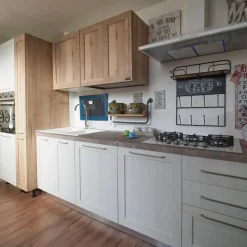 Cucina provenzale lineare Cucina shabby white  Nuovi mondi collection a prezzo ribassato