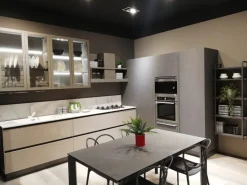 Cucina Round neck moderna tortora Lube cucine ad angolo scontata 53%