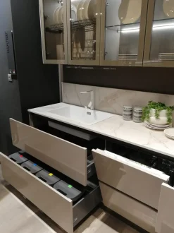 Cucina Round neck moderna tortora Lube cucine ad angolo scontata 53%