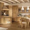 Cucina rovere chiaro country ad angolo Carola muratura Arrex scontata