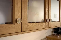 Cucina rovere chiaro country ad angolo Carola muratura Arrex scontata