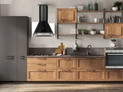 Cucina rovere chiaro industriale lineare Collezione esclusiva  cucina river indsutrial moderna   a soli 5990€