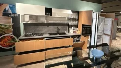 Cucina rovere chiaro moderna lineare Mobilturi Pop a soli 6950 Euro