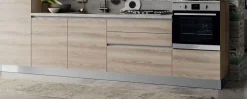 Cucina rovere chiaro moderna lineare Easy mix Ar-due a soli 4970 Euro