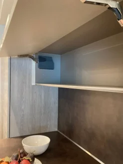 Cucina rovere chiaro moderna con penisola Cloe Arredo3