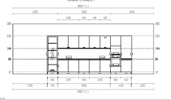 Cucina rovere moro moderna lineare Teia Imab