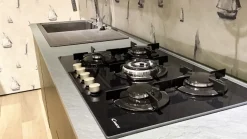 Cucina rovere moro moderna lineare Zen Mobilturi in Offerta Outlet