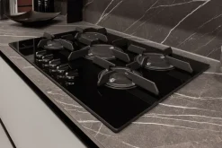 Cucina Scavolini moderna lineare bianca in laminato opaco Delinea