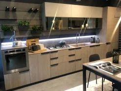 Cucina Scavolini moderna lineare altri colori in laminato materico Mia