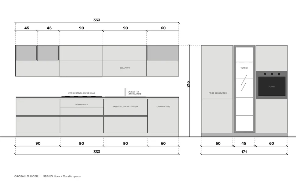 Cucina Segno di Colombini casa in Offerta Outlet -35%