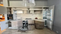 Cucina Skyline moderna grigia Snaidero lineare scontata 53%