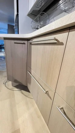 Cucina Skyline moderna grigia Snaidero lineare scontata 53%