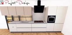 Cucina Sp22 design grigia Astra lineare scontata 49%