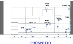 Cucina Sp22 design grigia Astra lineare scontata 49%
