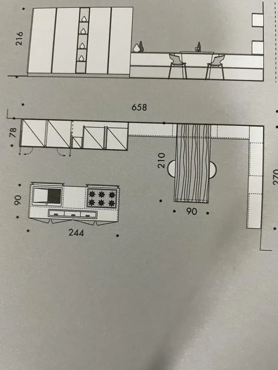 CUCINA Spagnol cucine ad isola Miami SCONTATA 35%
