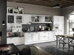 Cucina Spagnol cucine country lineare bianca in laccato opaco Tabia 6