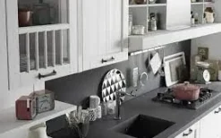 Cucina Spagnol cucine country lineare bianca in laccato opaco Tabia 6