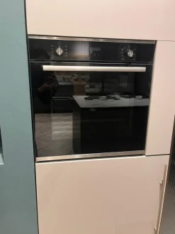 Cucina Stosa moderna con penisola altri colori in melaminico City