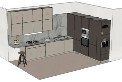 Cucina Time ad angolo Arredo3 con un ribasso imperdibile