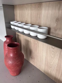 Cucina Time moderna bianca Gentili group con penisola scontata 40%