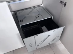 Cucina Time moderna bianca Gentili group con penisola scontata 40%