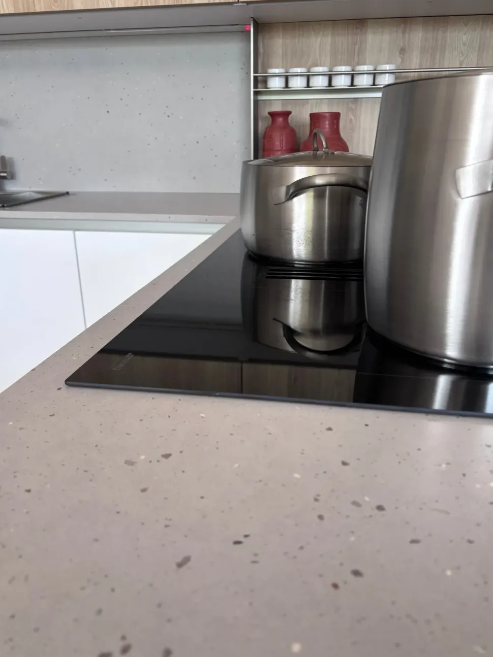 Cucina Time moderna bianca Gentili group con penisola scontata 40%