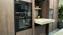 Cucina tortora design con isola Bluna Binova a soli 21900 Euro