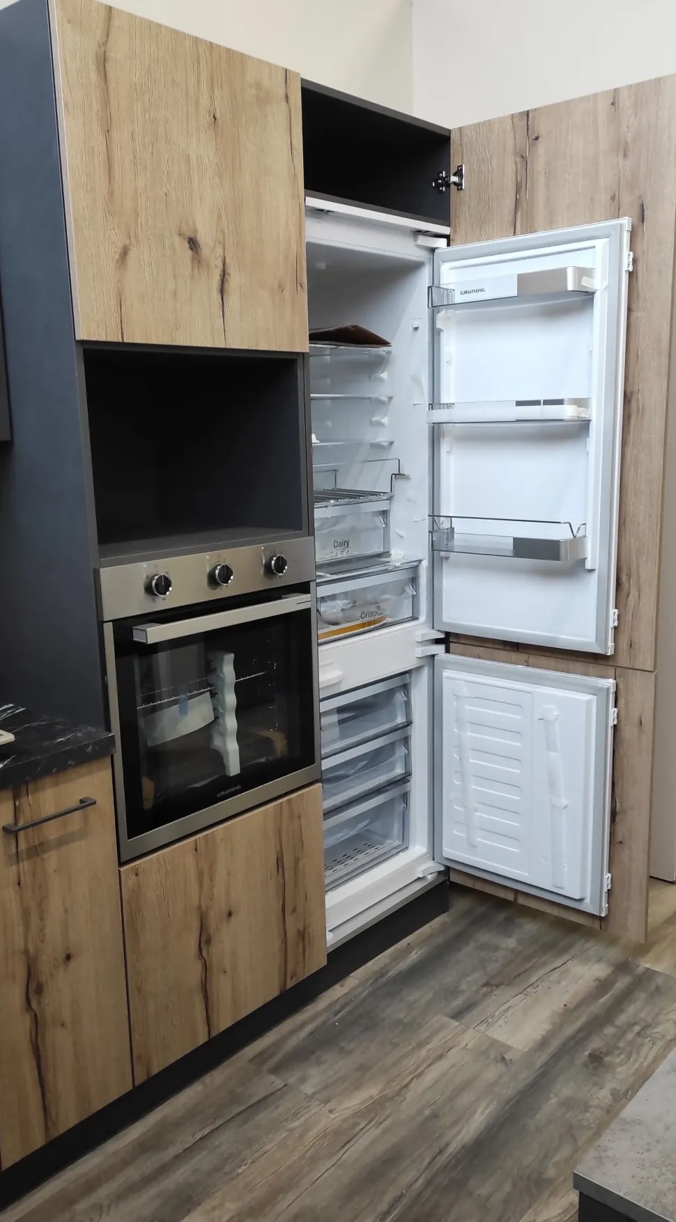 Cucina tortora moderna ad angolo Anita Arrex in Offerta Outlet