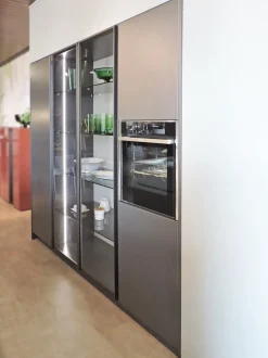 Cucina tortora moderna con isola Valdesign Logica 2.2 soho a soli 12006 Euro