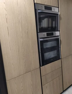 Cucina tortora moderna con penisola Xl Giemme in Offerta Outlet