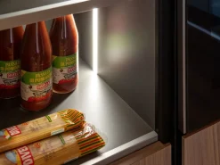 Cucina tortora moderna con penisola Diotti.com Klab 02 outlet a soli 21490 Euro