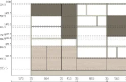 Cucina tortora moderna con penisola Motus Scavolini