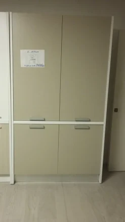 Cucina tortora moderna lineare Cucina monoblocco artica 125 Artigianale in Offerta Outlet