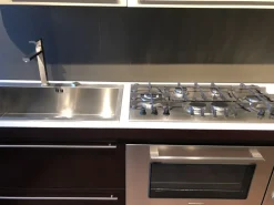 Cucina tortora moderna lineare Twin Del tongo scontata