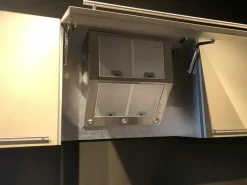 Cucina tortora moderna lineare Twin Del tongo scontata