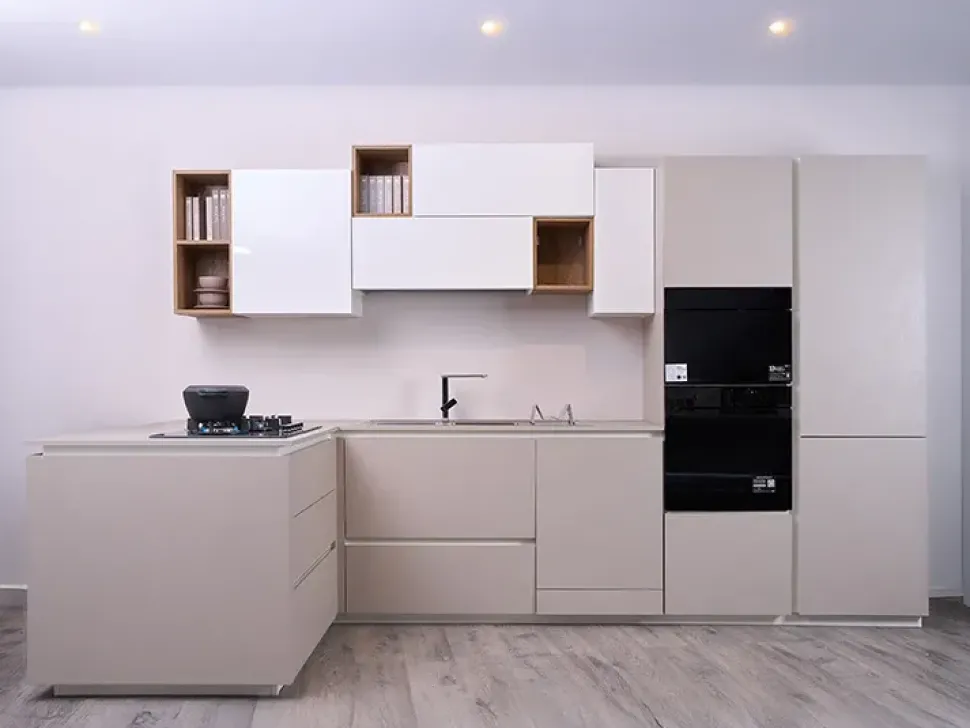 Cucina tortora moderna Time Gentili group scontata