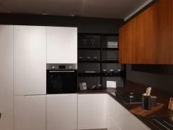 Cucina Traccia moderna bianca Febal ad angolo scontata 45%