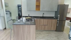 Cucina Venezia moderna rovere chiaro ad angolo Giannei