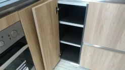 Cucina Venezia moderna rovere chiaro ad angolo Giannei