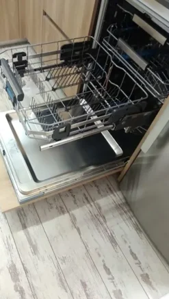 Cucina Venezia moderna rovere chiaro ad angolo Giannei