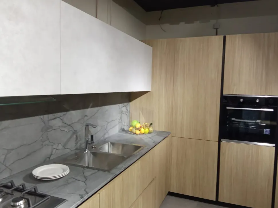 Cucina Xl rovere slavonia ad angolo Gm cucine con un ribasso imperdibile