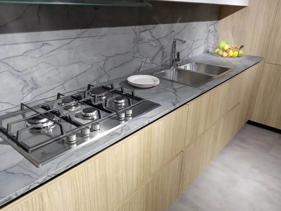 Cucina Xl rovere slavonia ad angolo Gm cucine con un ribasso imperdibile
