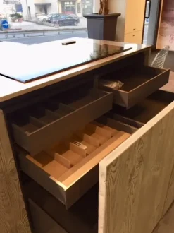 Cucina Zampieri cucine design ad isola altri colori in legno Line c - abete vecchio massello silver