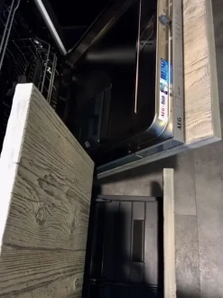 Cucina Zampieri cucine design ad isola altri colori in legno Line c - abete vecchio massello silver