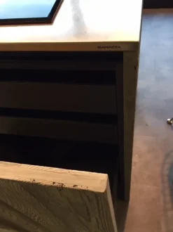 Cucina Zampieri cucine design ad isola altri colori in legno Line c - abete vecchio massello silver