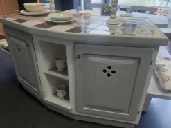 Cucina Zappalorto in muratura con isola grigia in legno Sogno di oggi